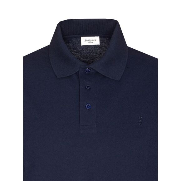Saint Laurent Men Piquet Cassandre Polo